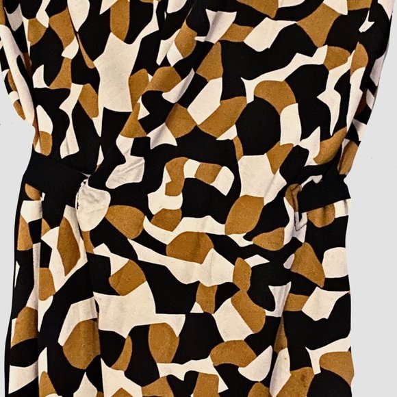 Diane Von Furstenberg Silk Wrap Dress V-Neck Sleeveless Wm Sz 8 EUC - Picture 7 of 8